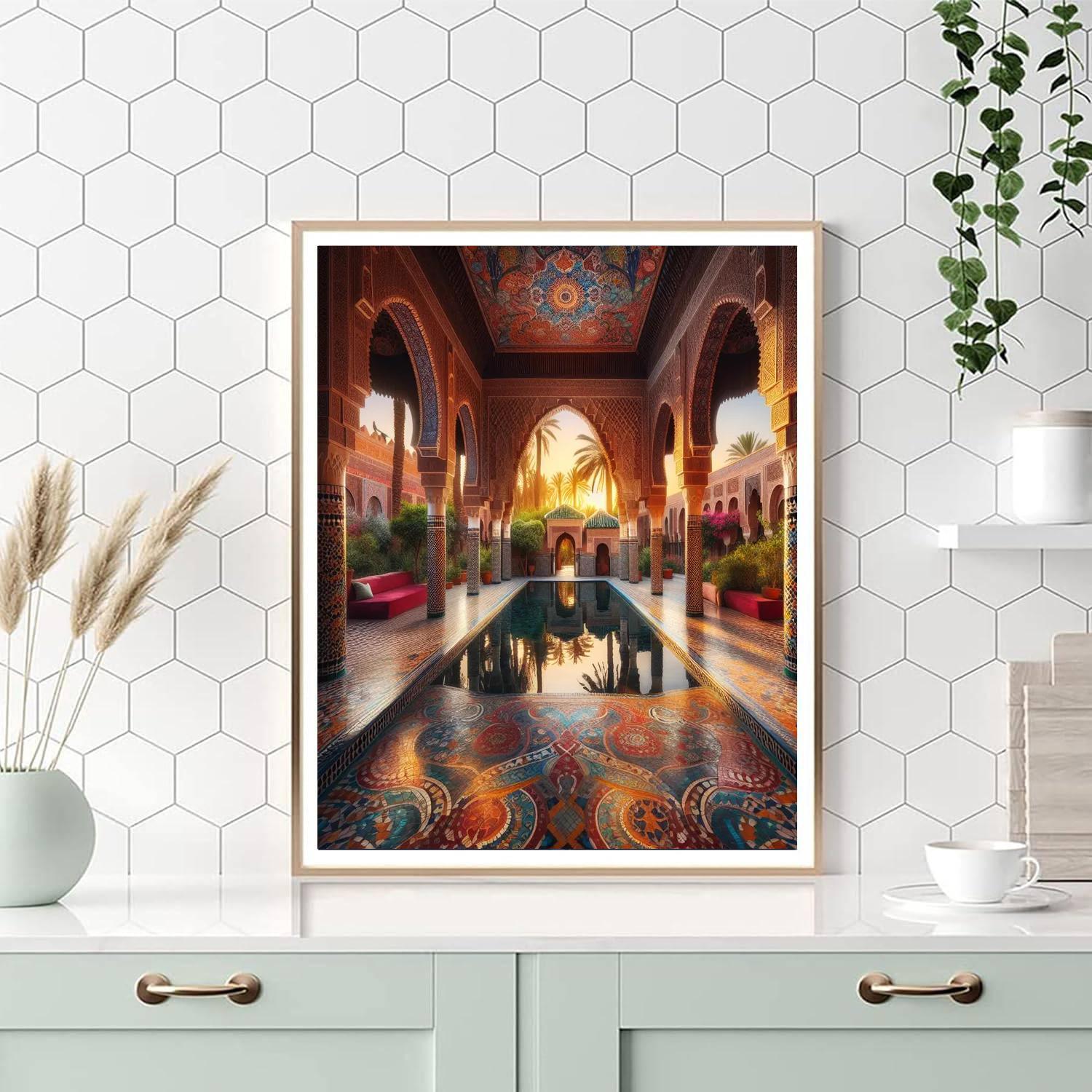 Radiant Moroccan Oasis DIY Paint By Numbers