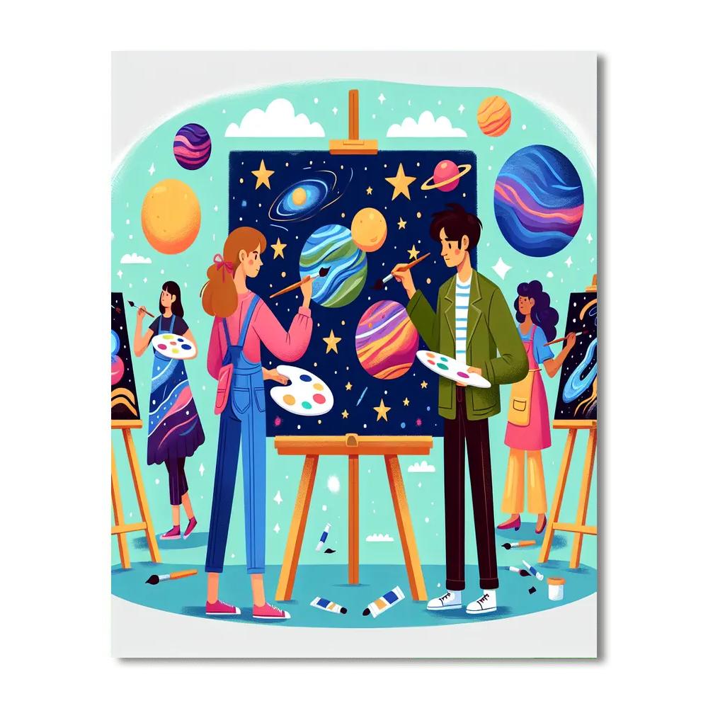 Astral Artistry Excursion Painting By Numbers Kit