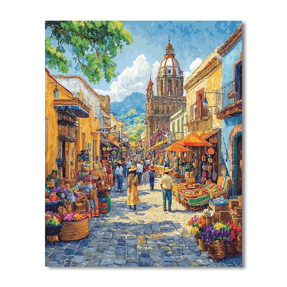 Oaxaca City Numbered Painting Kits