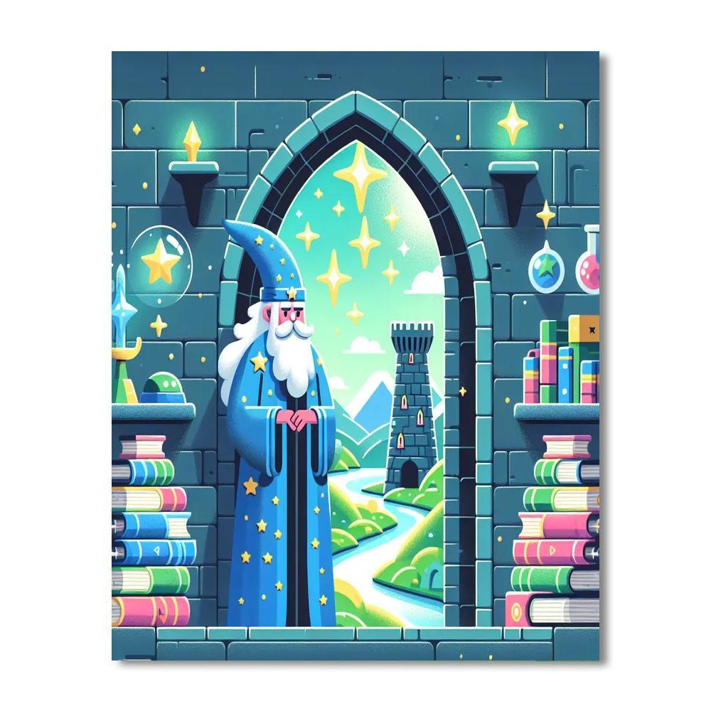 Magical Wizard's Tower Painting By Numbers Kit