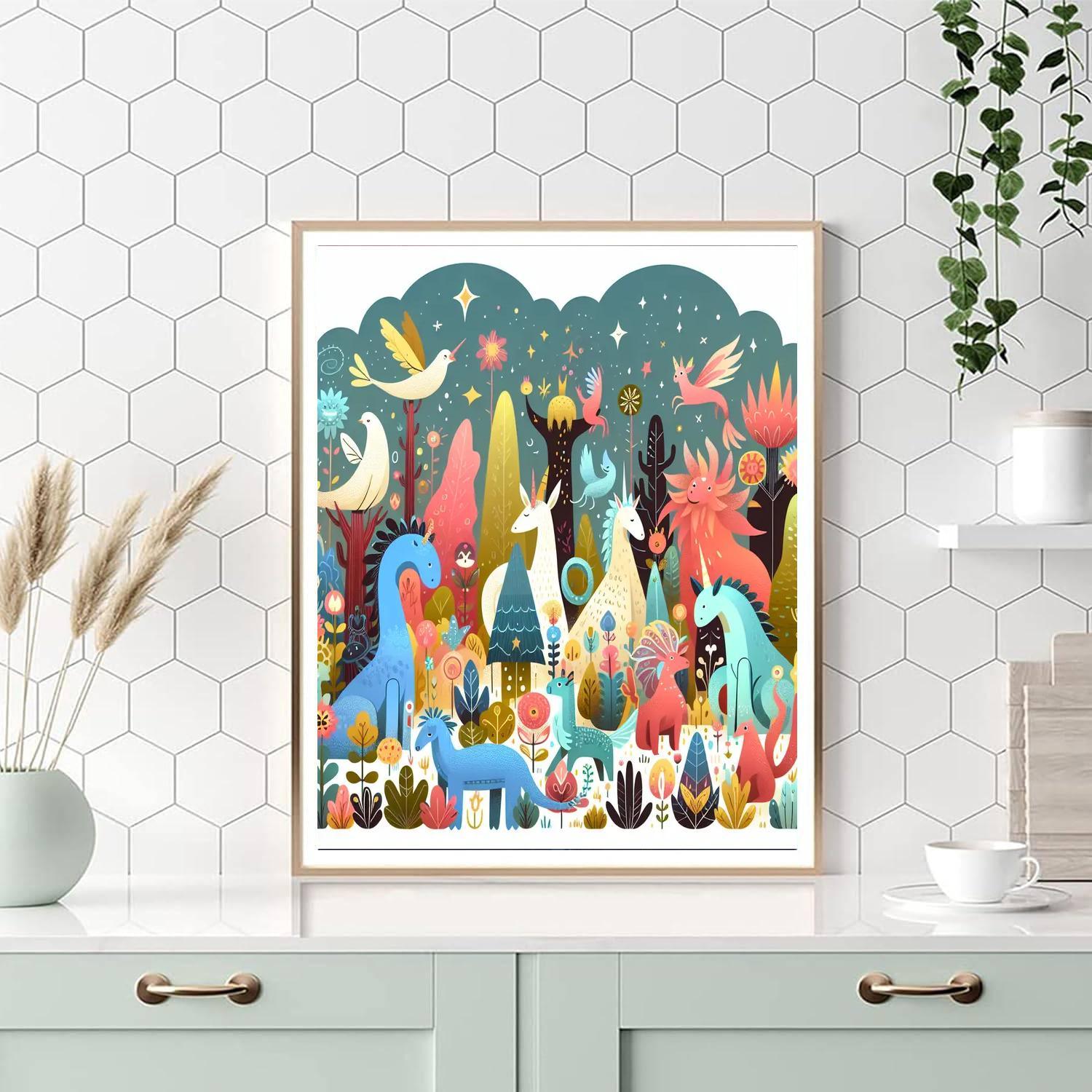 Forest Fairytale Gathering Painting By Numbers Kit