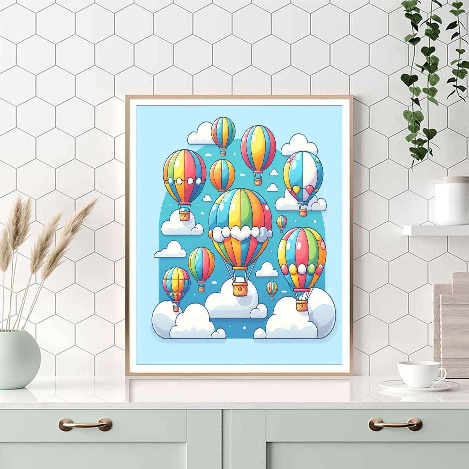 Sunny Sky Adventure Paint By Numbers Art