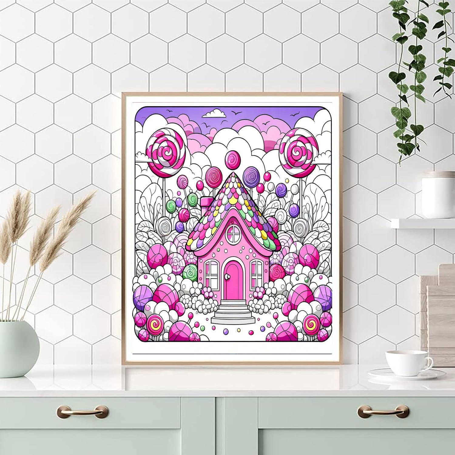 Joyful Candyland DIY Paint By Numbers