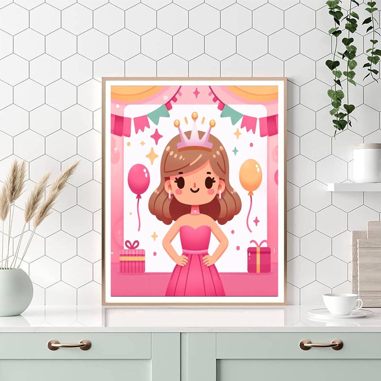Little Princess Party Painting By Numbers Kit