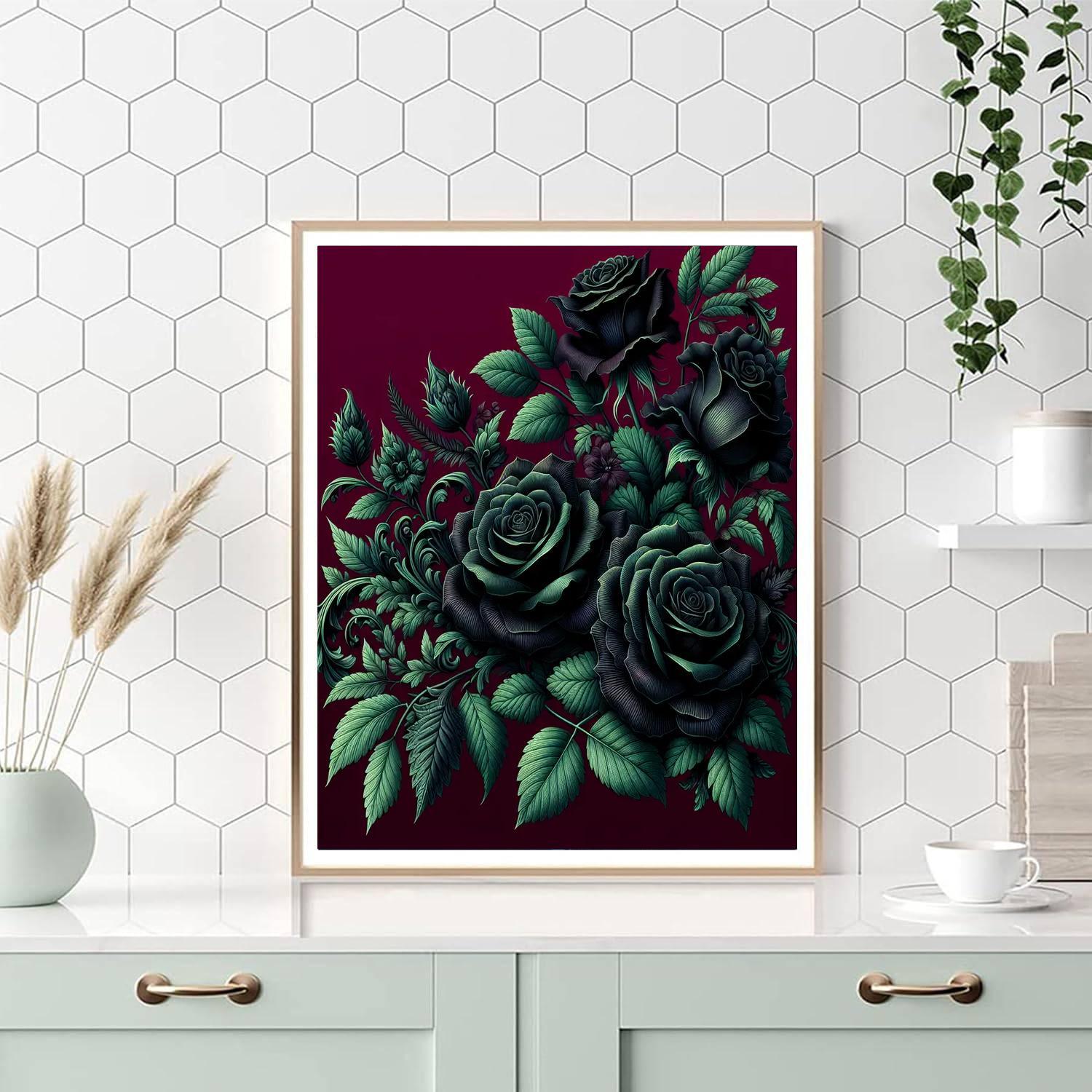 Gothic Floral Romance Paint By Color