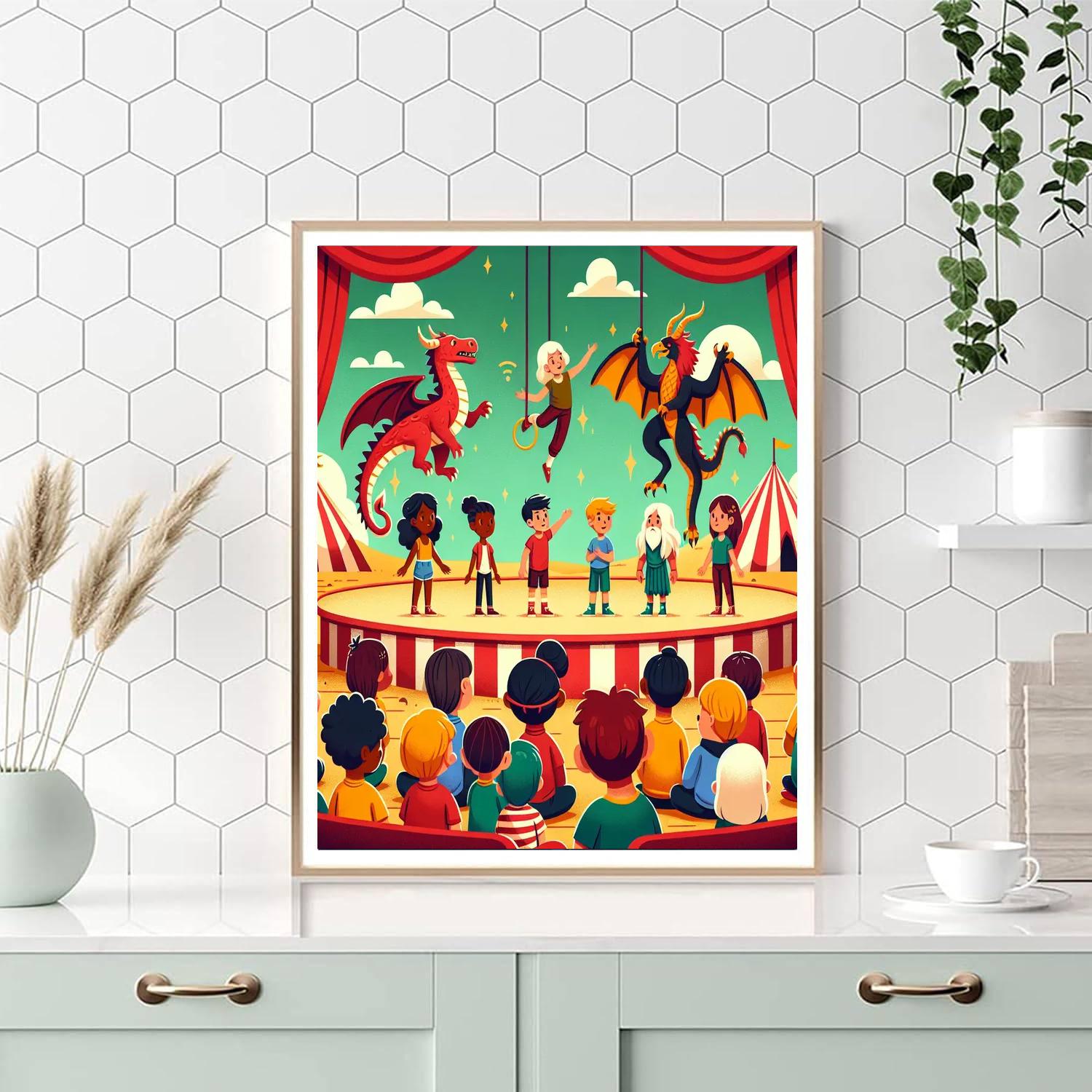 Fantasy Creature Circus Paint By Number