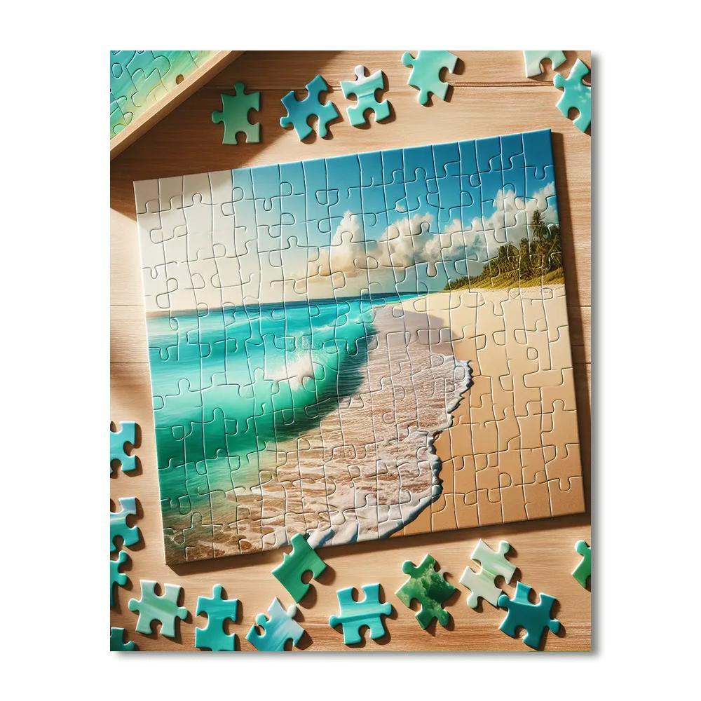 Serene Seaside Puzzle Paint By Number