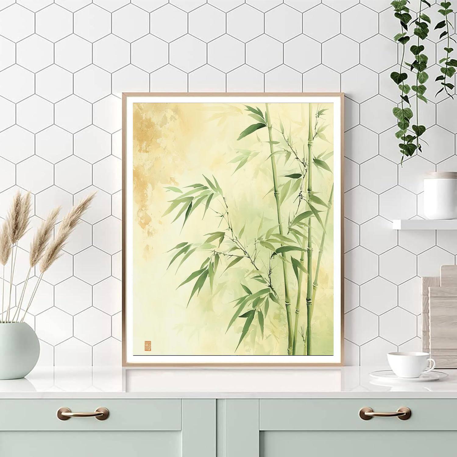 Zhao Mengfu Inspired Whispers Of The Bamboo  Numbered Painting Kits