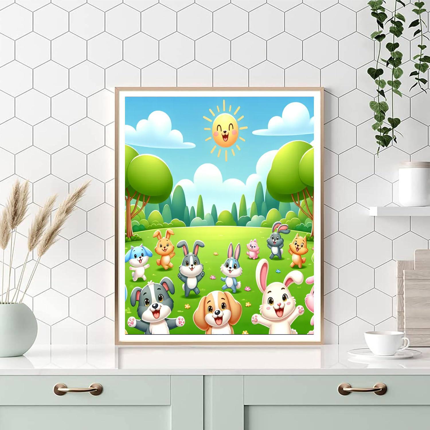 Happy Pet Zoo Paint By Numbers