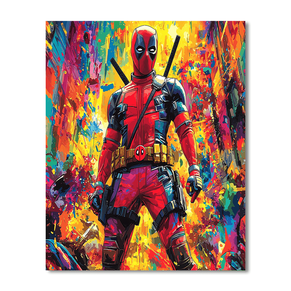Ryan Reynolds: The Dashing Humor Of Deadpool Paint By Numbers