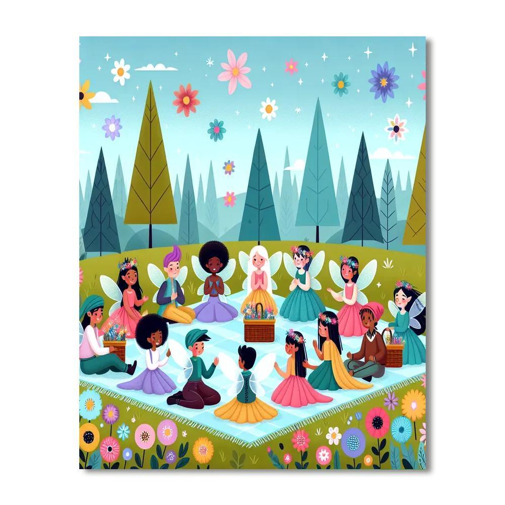 Fairy Forest Picnic Paint By Number