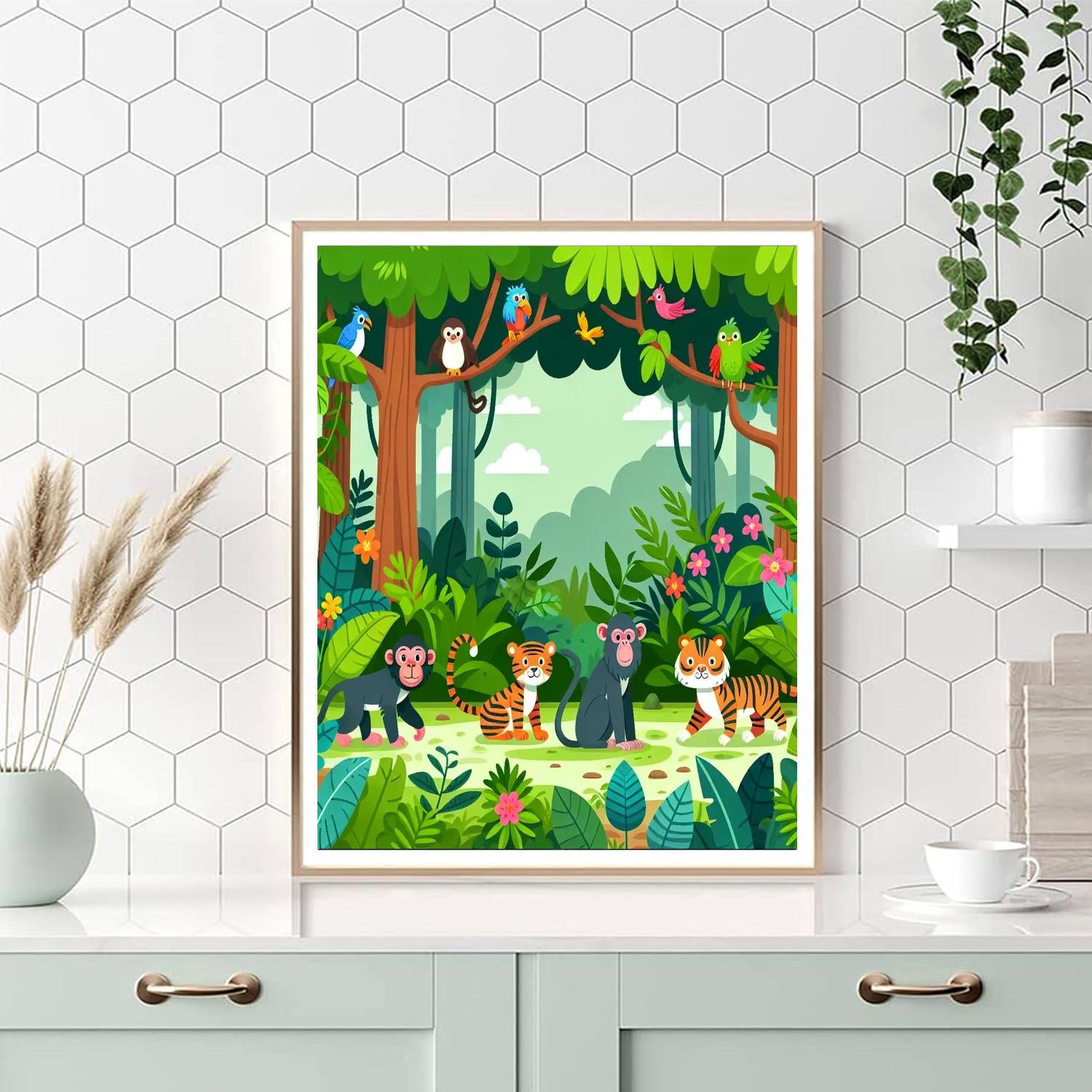 Enchanted Jungle Expedition Numbered Painting Kits