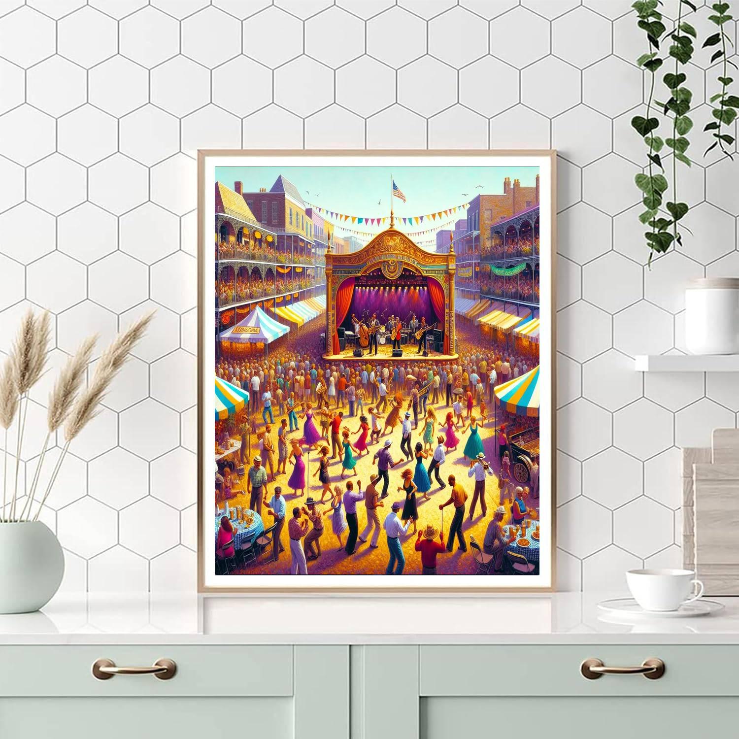 New Orleans Jazz Fest - Usa Painting By Numbers Kit