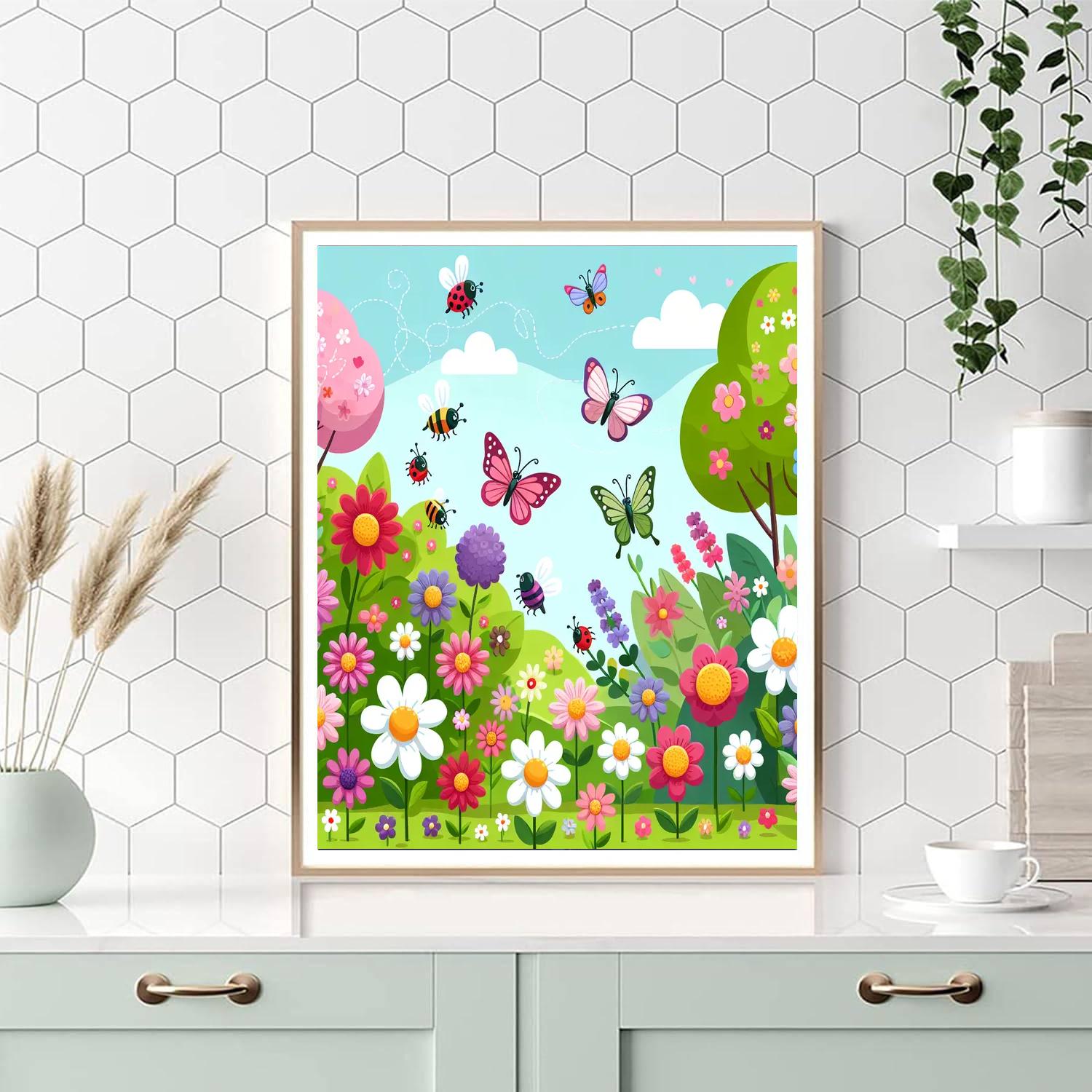 Magical Garden Explorers Paint By Numbers Art