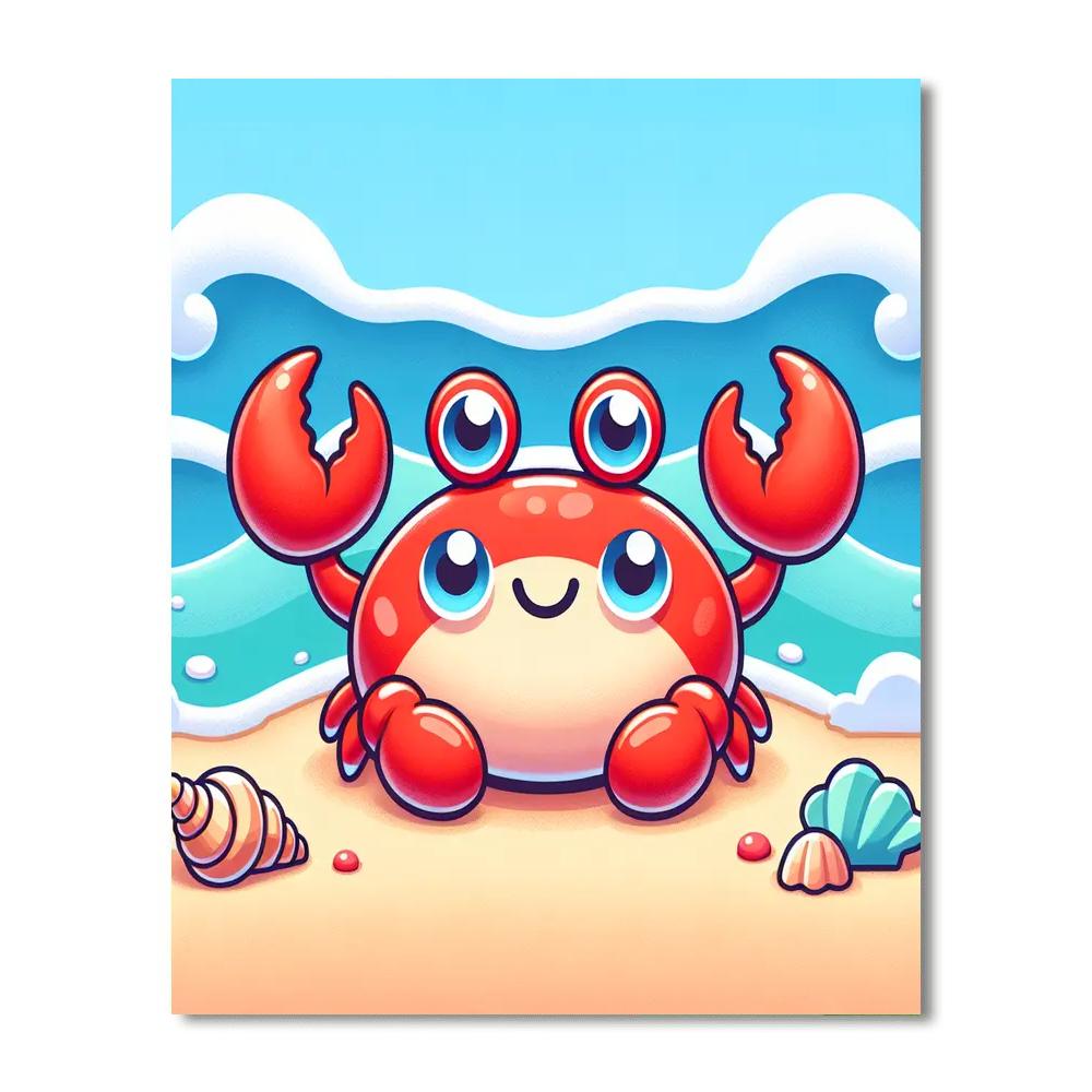 Friendly Crab Paint By Number