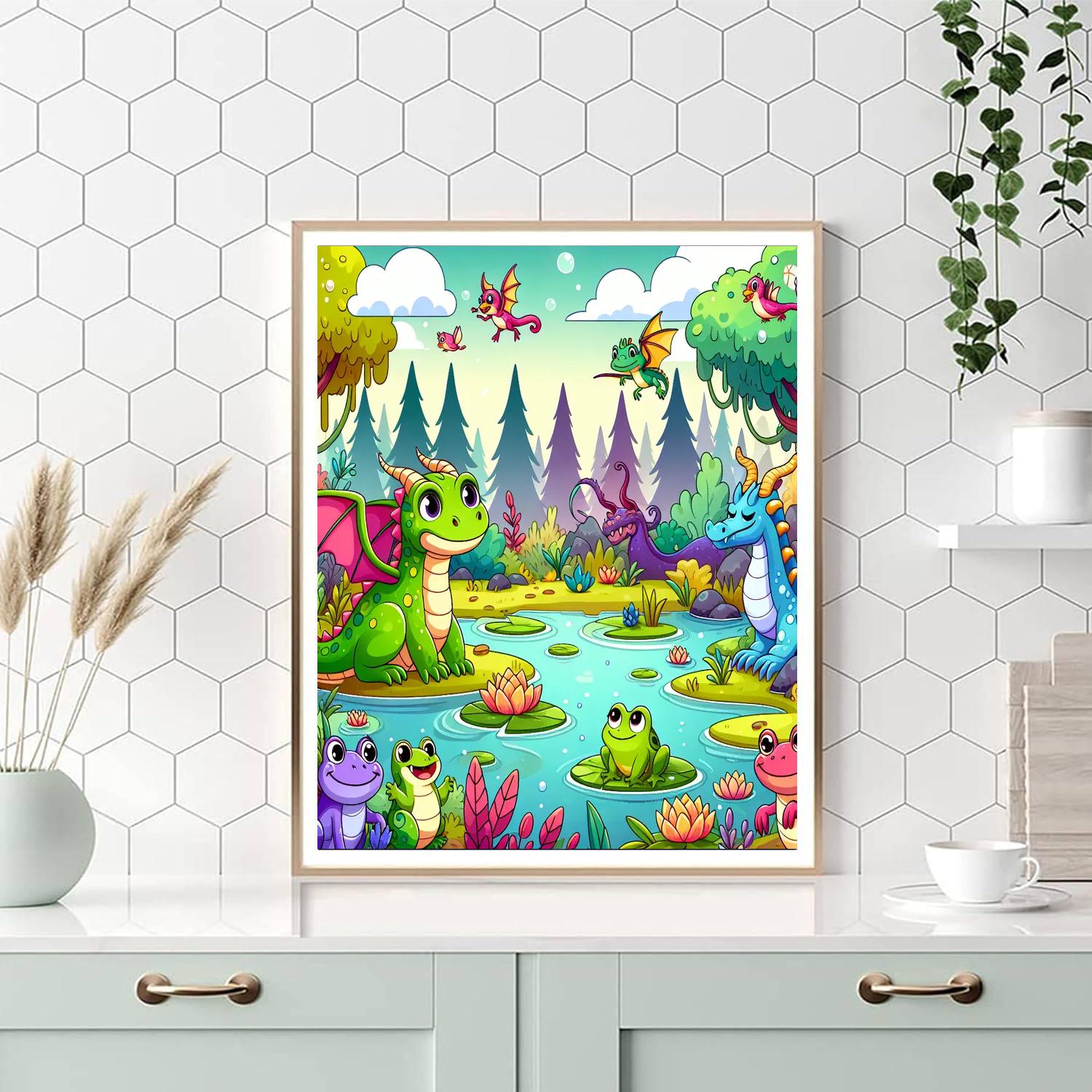 Mystical Swamp Paint By Numbers Art