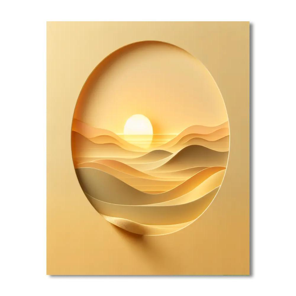 Ancient Desert Serenity DIY Paint By Numbers