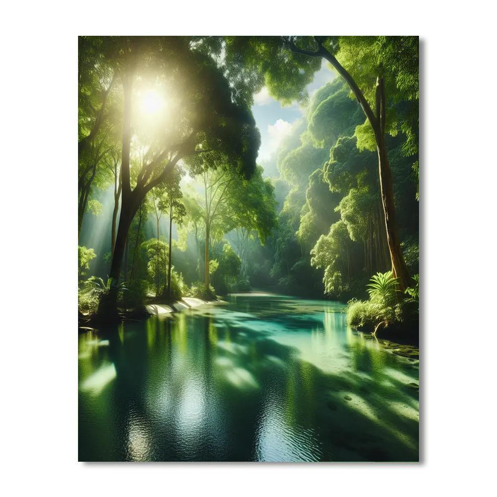 Tranquil Zen Waterscape DIY Paint By Numbers
