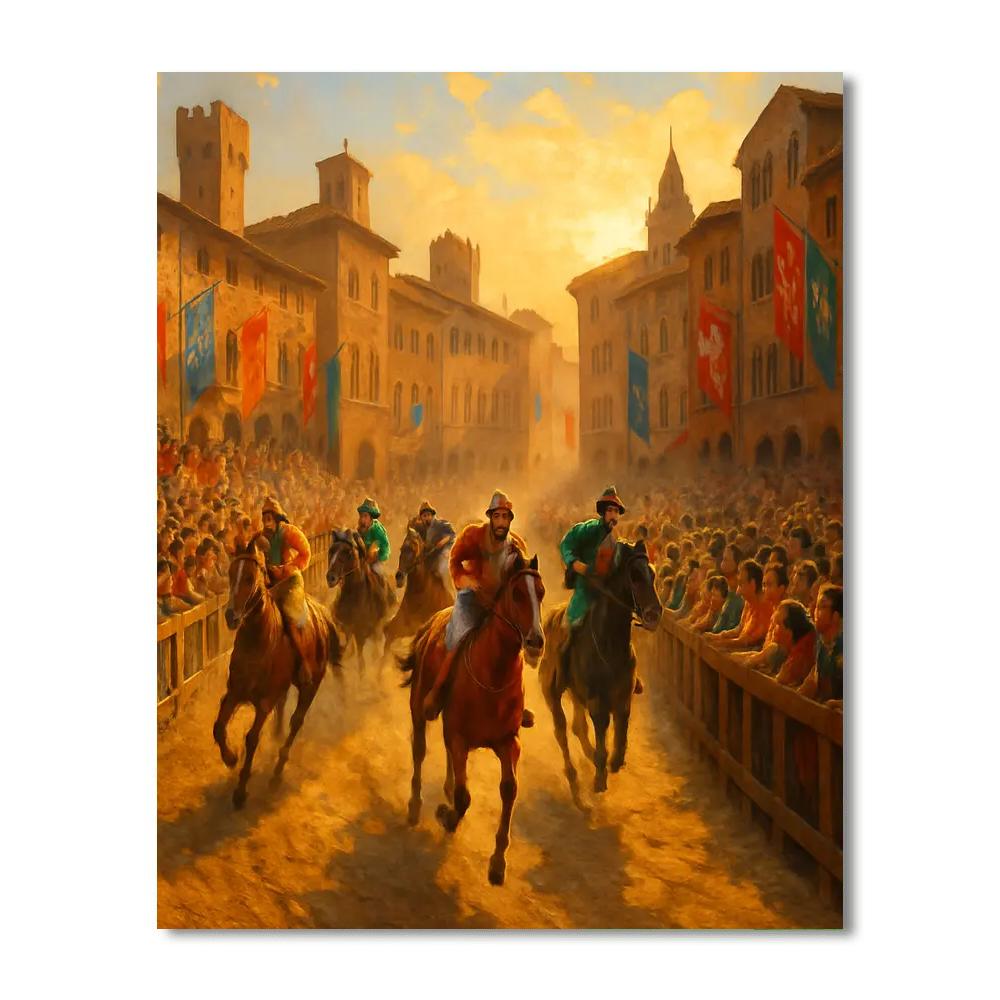 Paalio Di Siena - Italy DIY Paint By Numbers