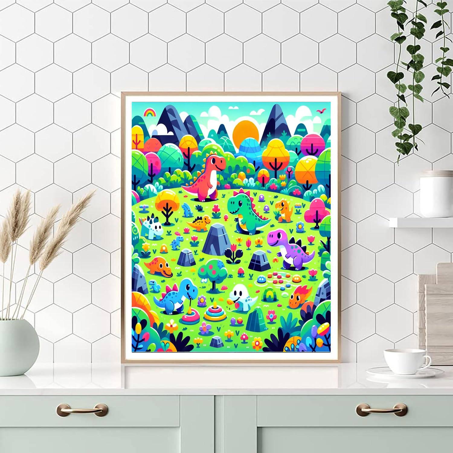 Dino Playtime Adventure Paint By Numbers Kits