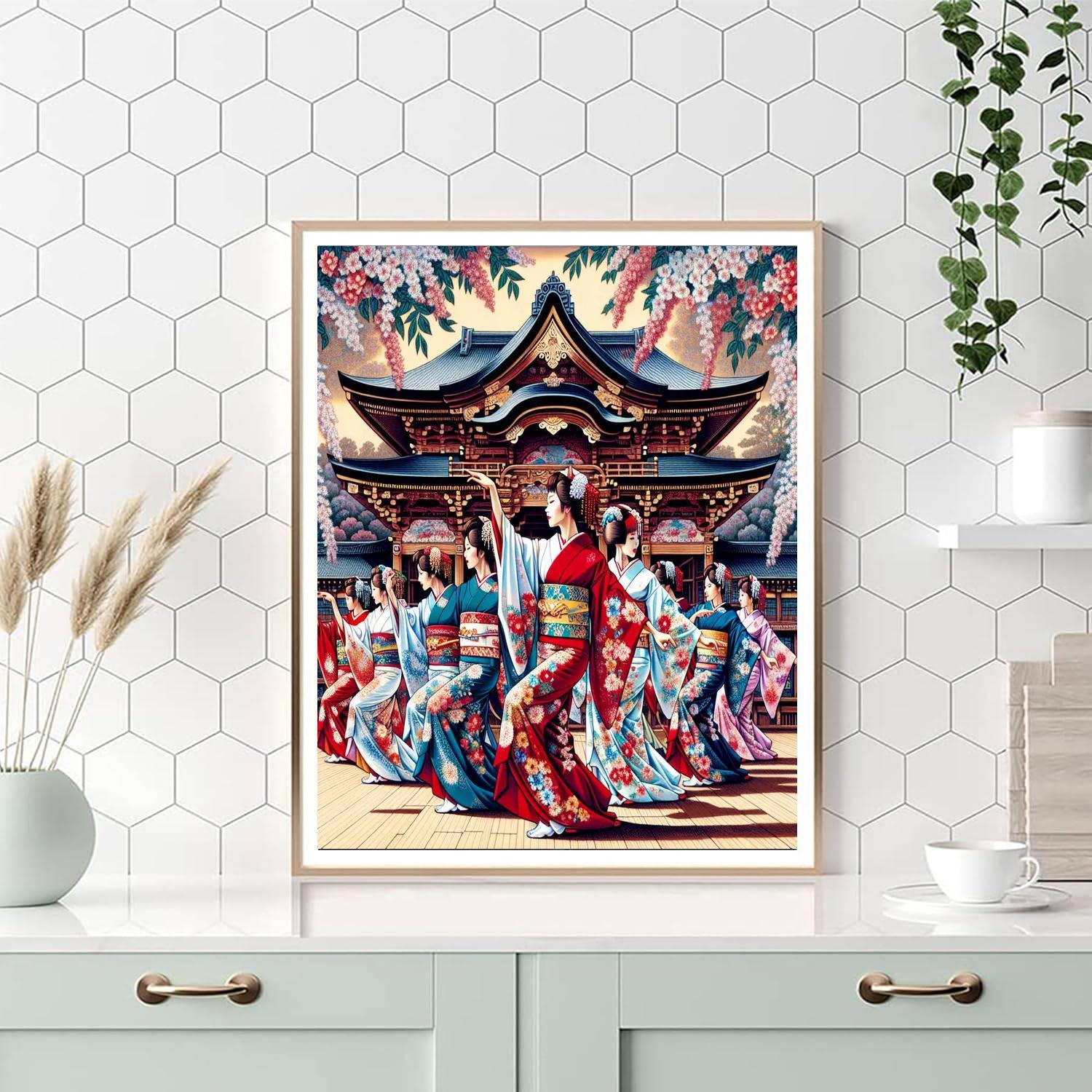 Gion Odori - Kyoto DIY Paint By Numbers