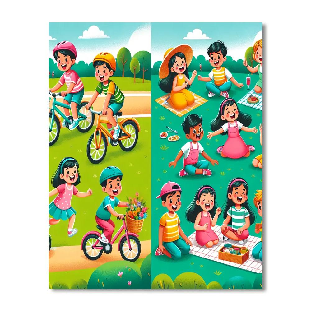 Outdoor Fun Number Painting