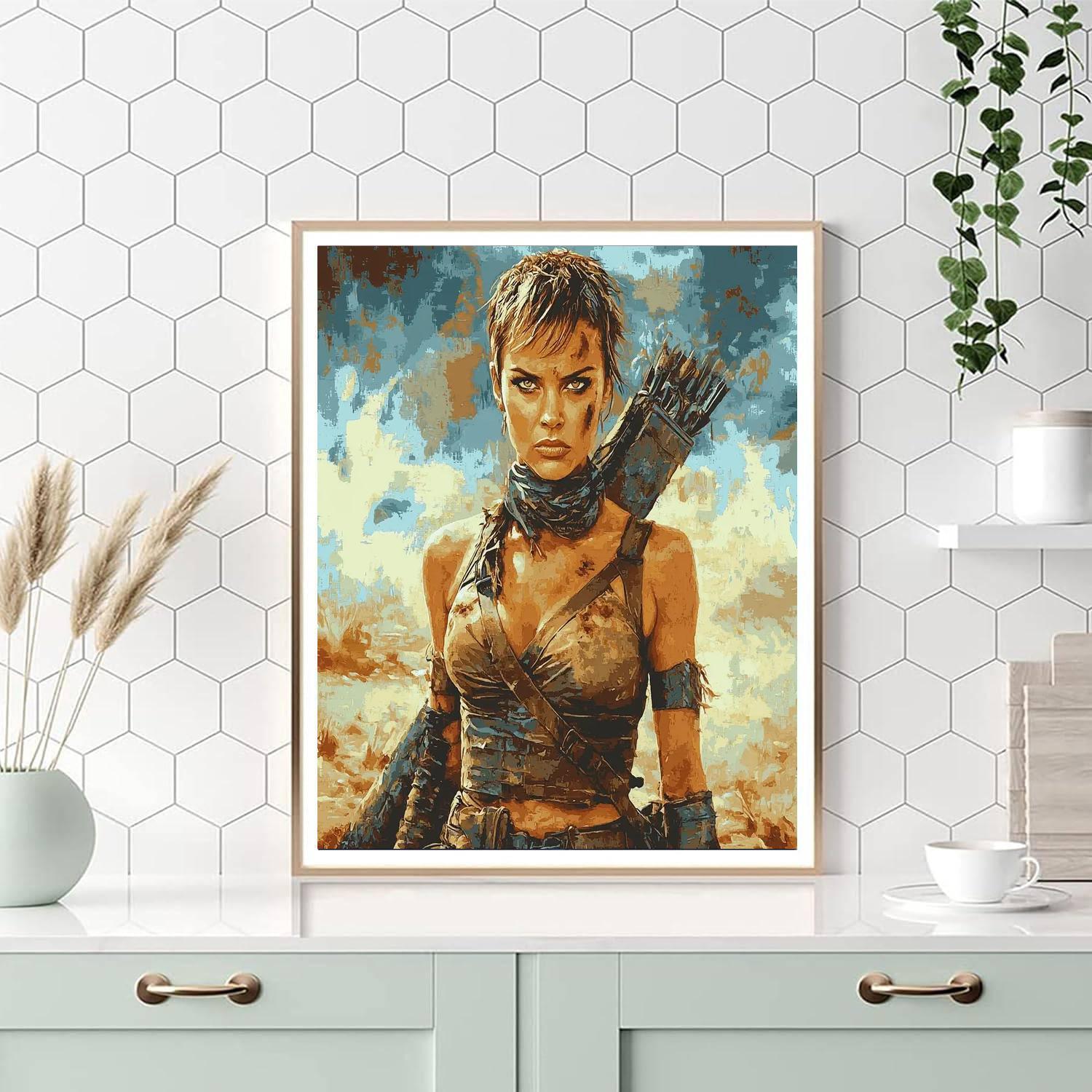 Charlize Theron: The Epitome Of Strength As Furiosa Numbered Painting Kits