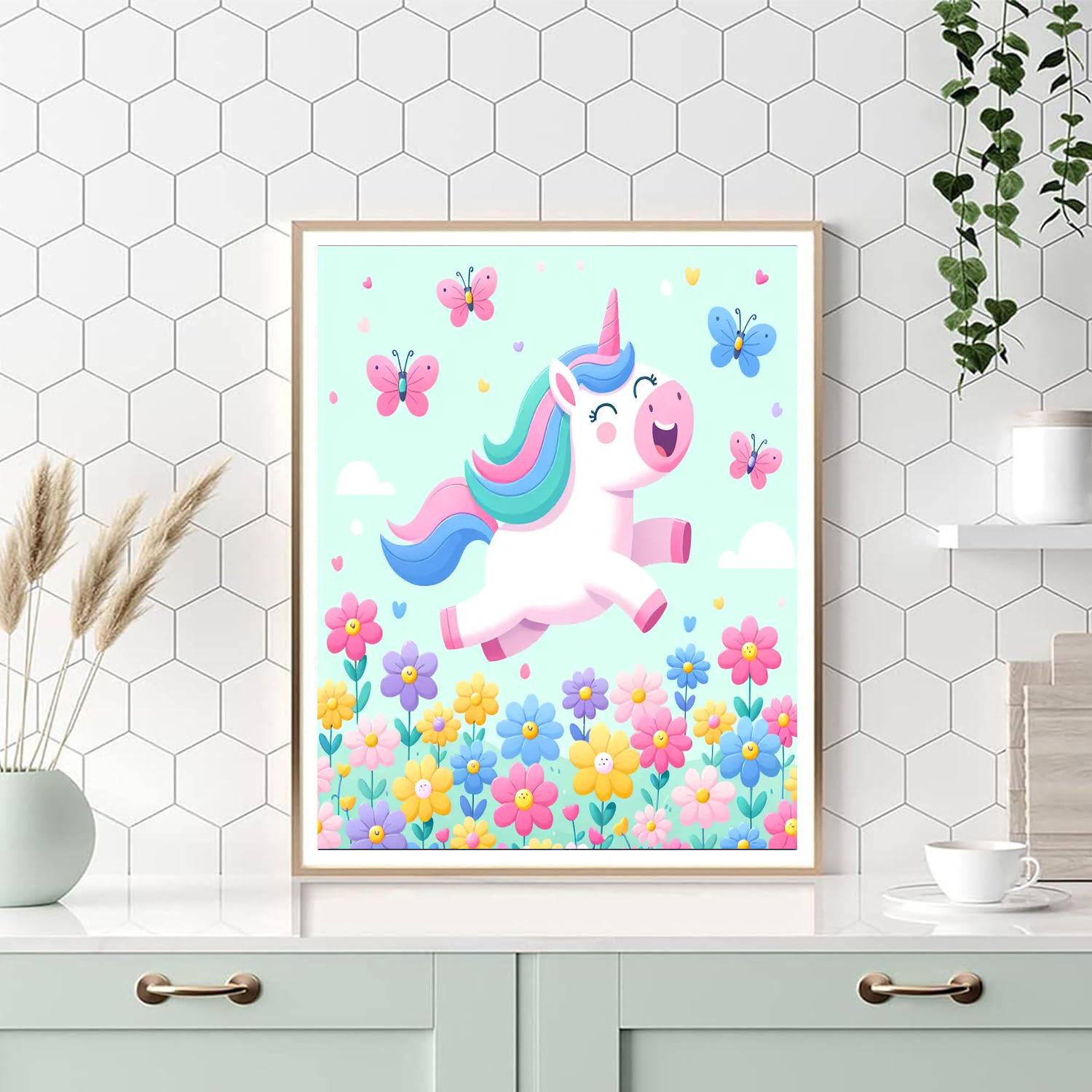 Sunny Unicorn Paint By Numbers