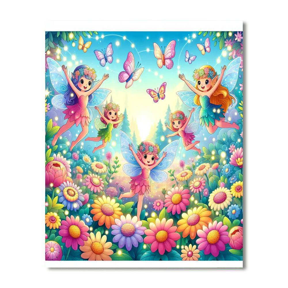 Fabulous Fairy Garden Painting Number Kit
