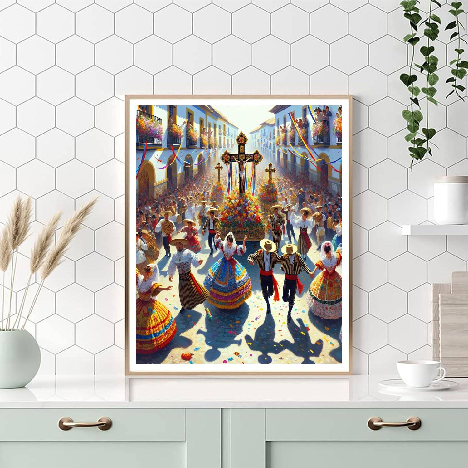 Fiesta De Las Cruces - Peru Paint By Number