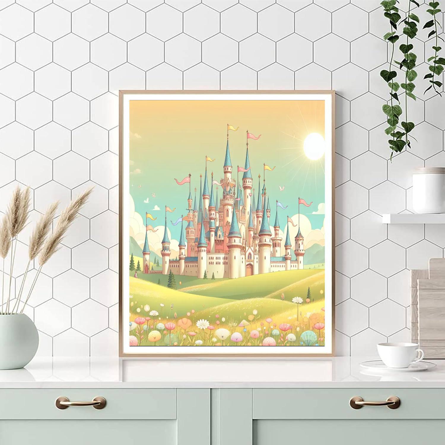 Charming Castle Discovery Painting By Numbers Kit