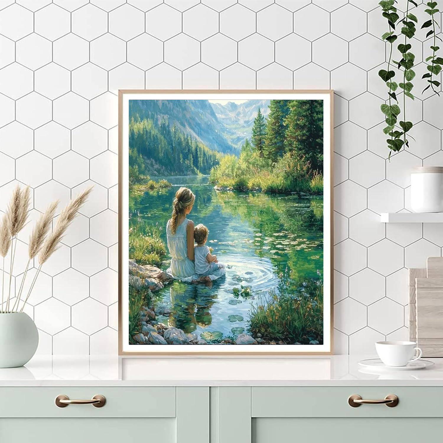 Reflections On A Pond Paint By Number