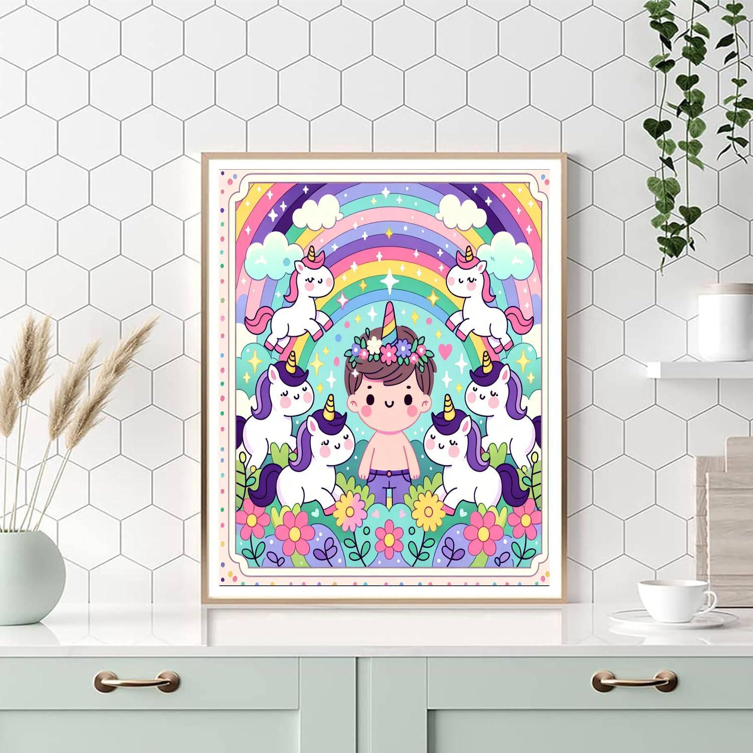 Whimsical Unicorn Realm Paint By Number