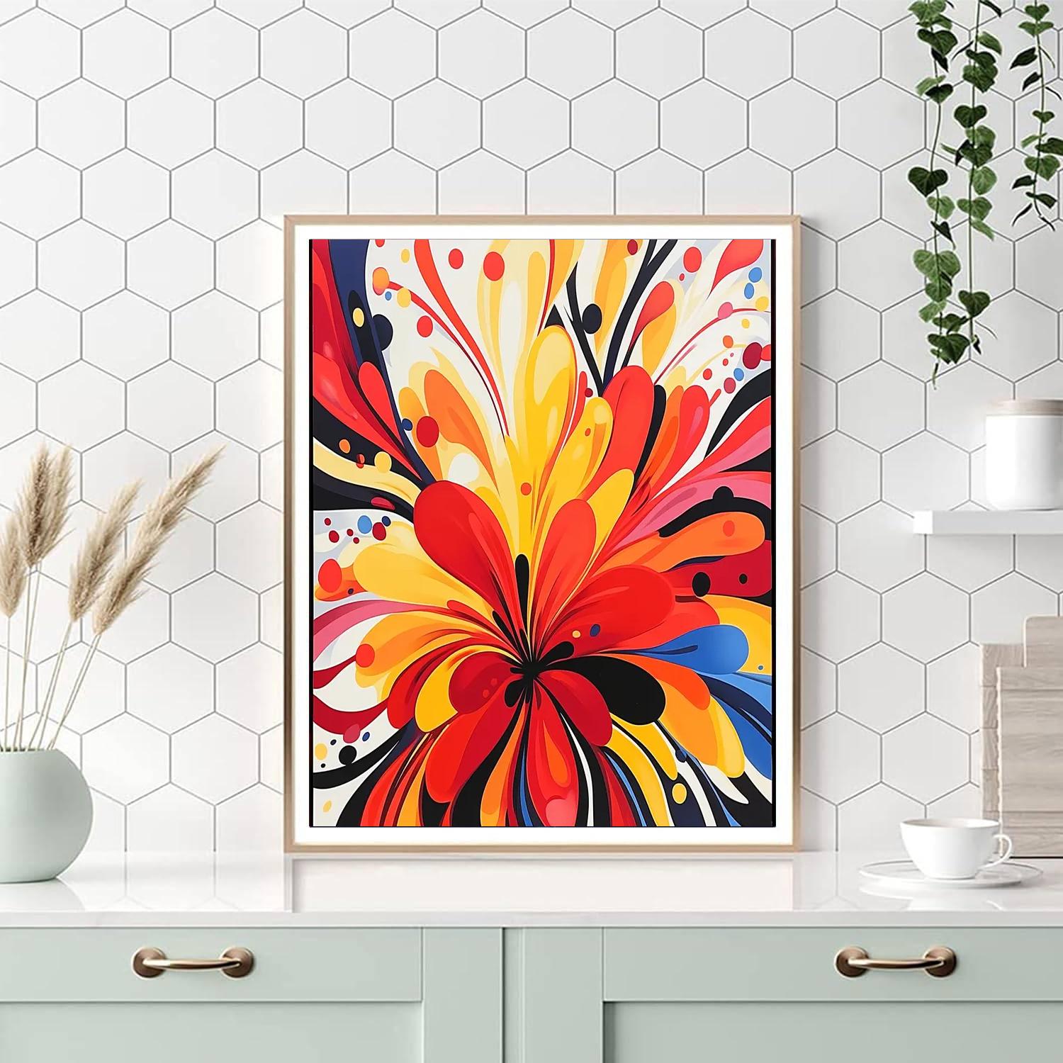 Joan Miró Inspired Fanciful Whirlwind  Paint By Numbers Art