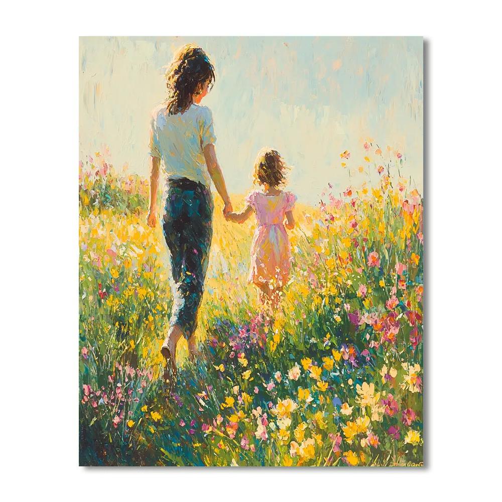 Spring Blossom Walk Number Painting