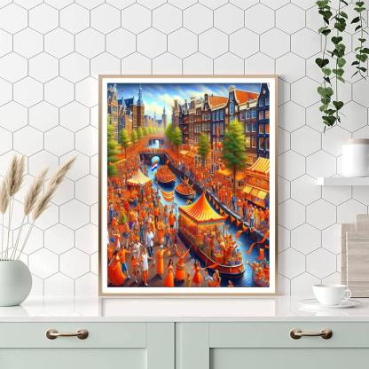 Koninginnedag - The Netherlands Number Painting