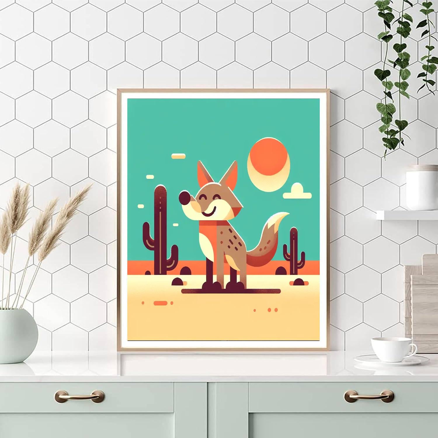 Curious Coyote Numbered Painting Kits