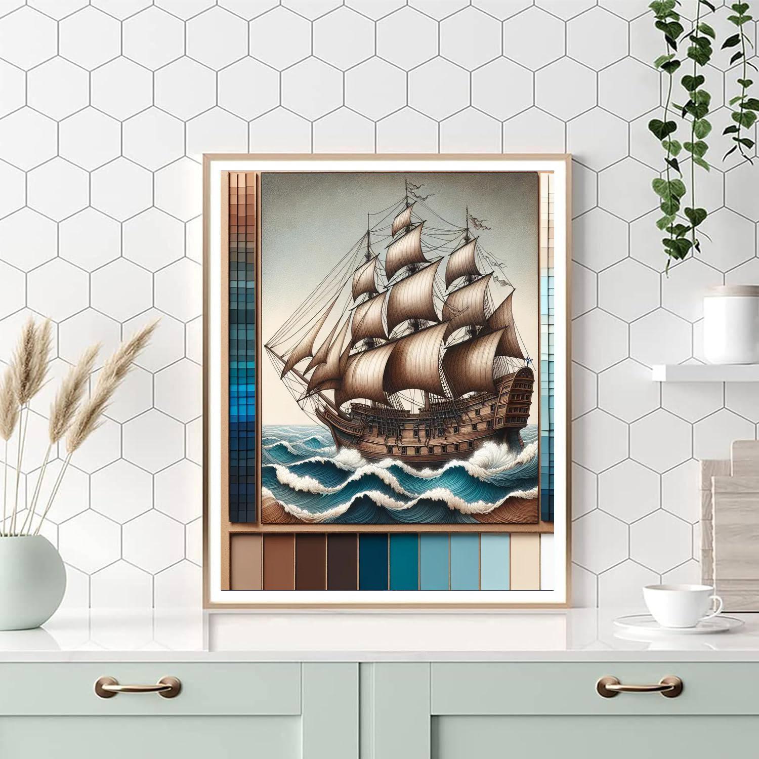 Historical Voyage Celebration Paint By Numbers Art