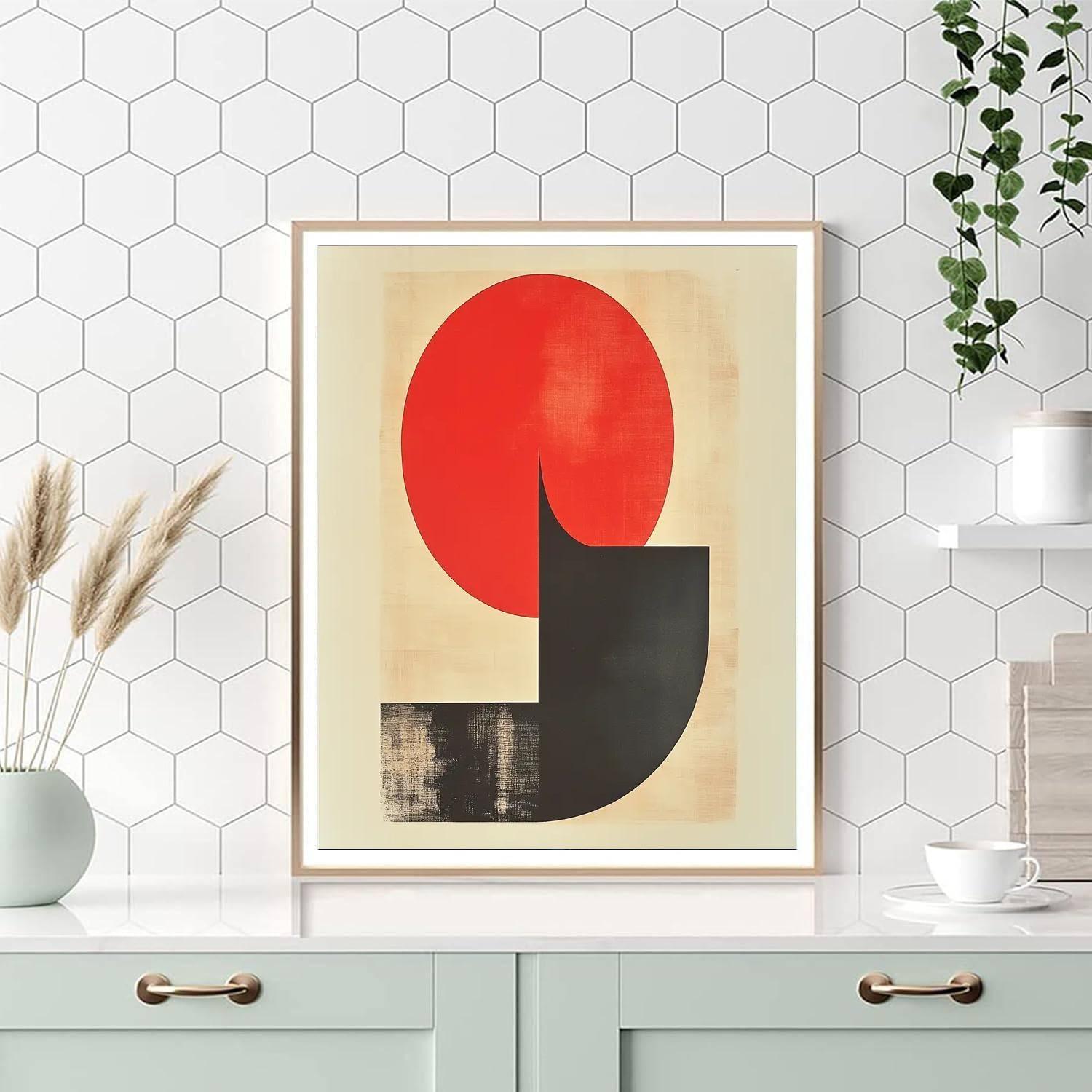 Kazimir Malevich Inspired Shapes Of Thought  Number Painting