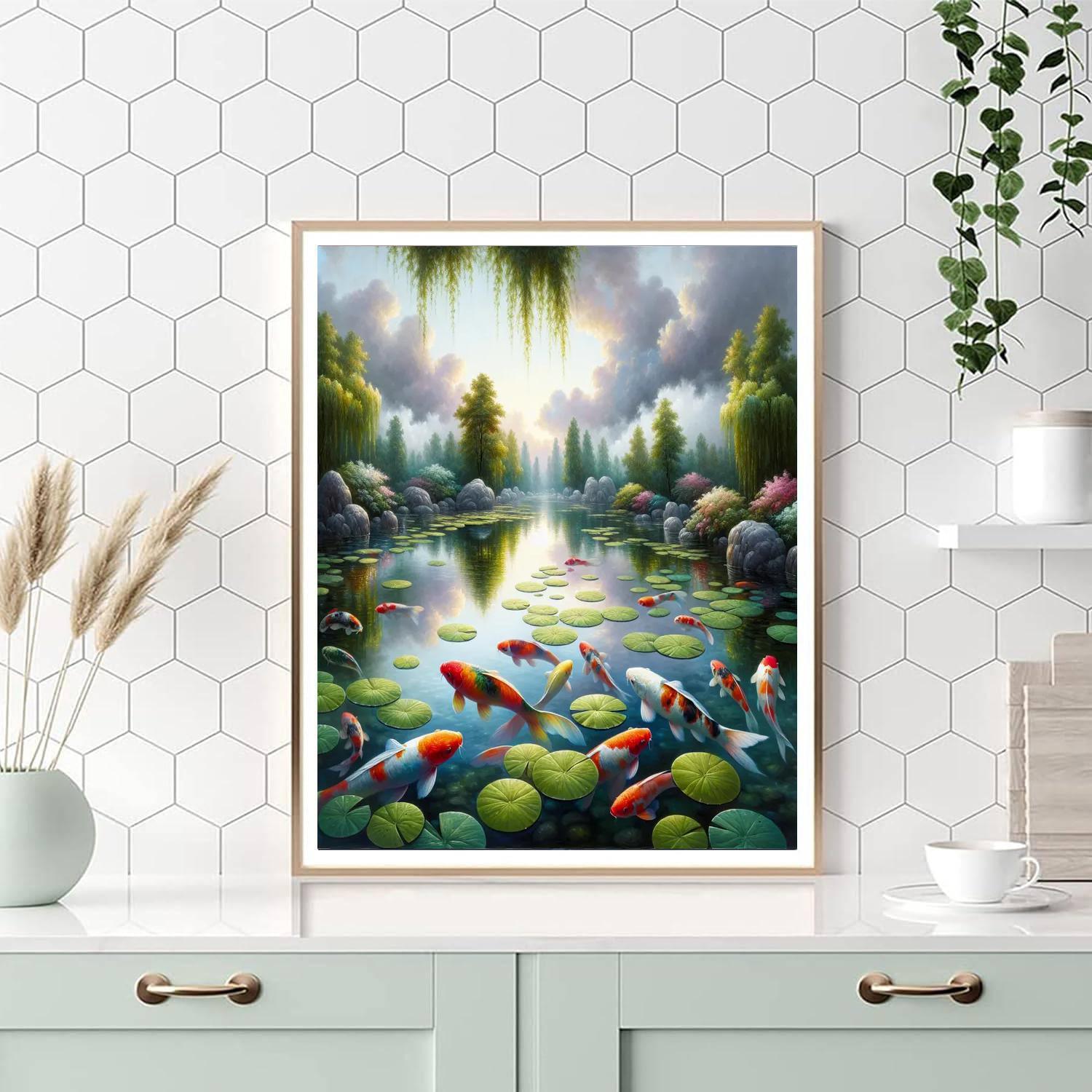 Zen Water Garden Paint By Number