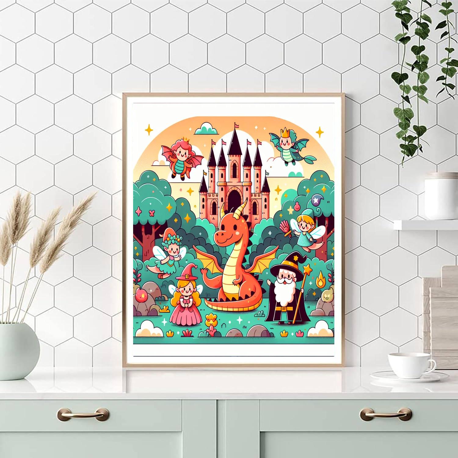 Magical Kingdom Creatures Painting Number Kit