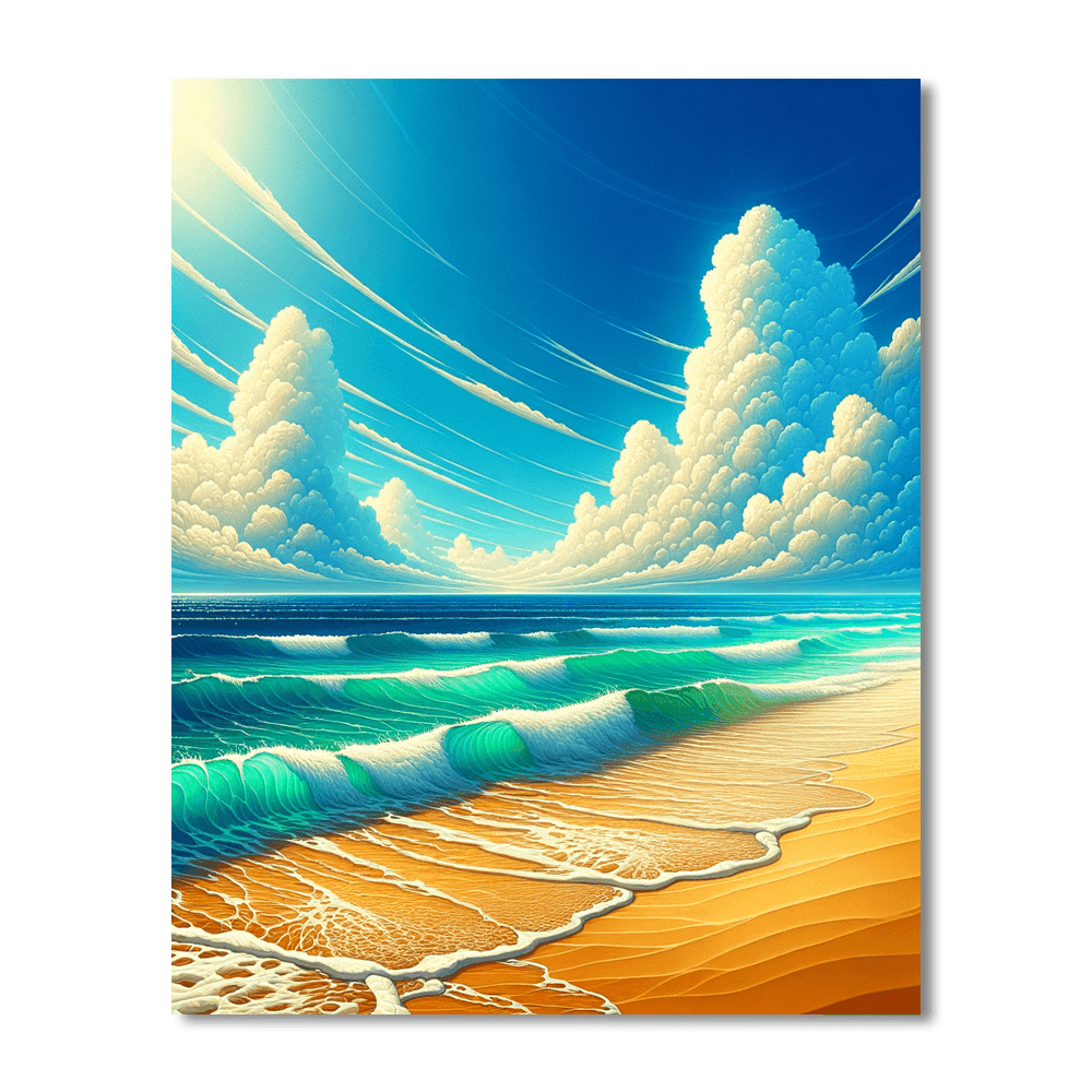 Beach Bliss Retreat DIY Paint By Numbers