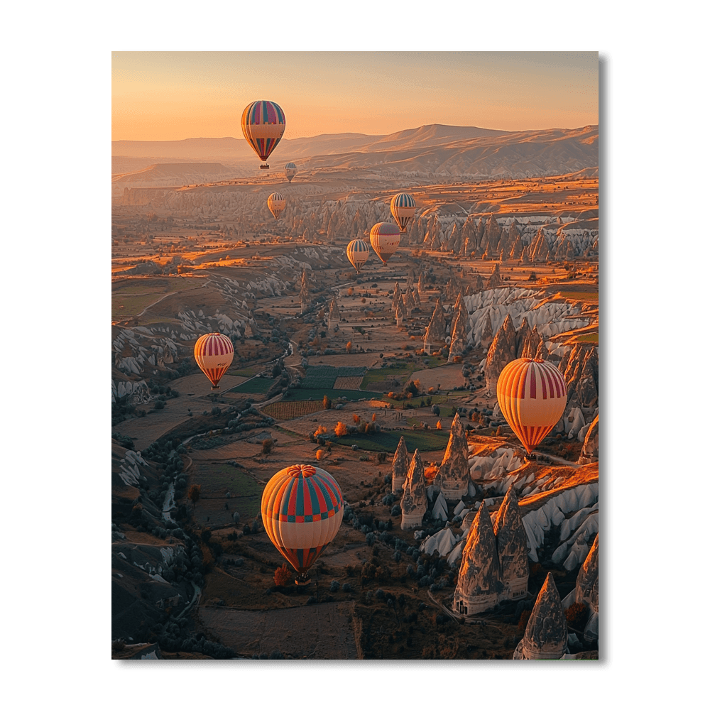 Cappadocia's Hot Air Balloons Paint By Numbers Kits