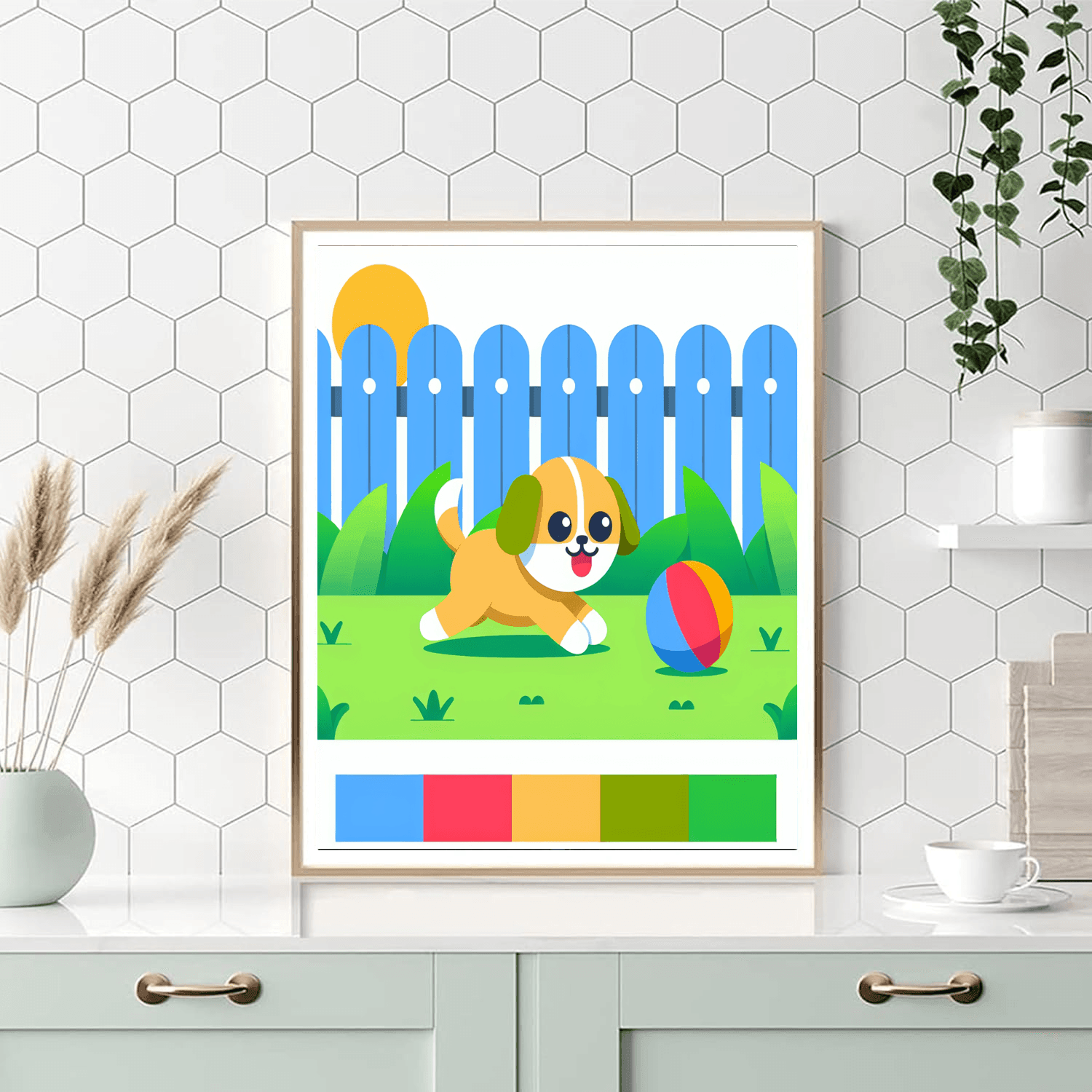 Playful Puppy Adventures DIY Paint By Numbers