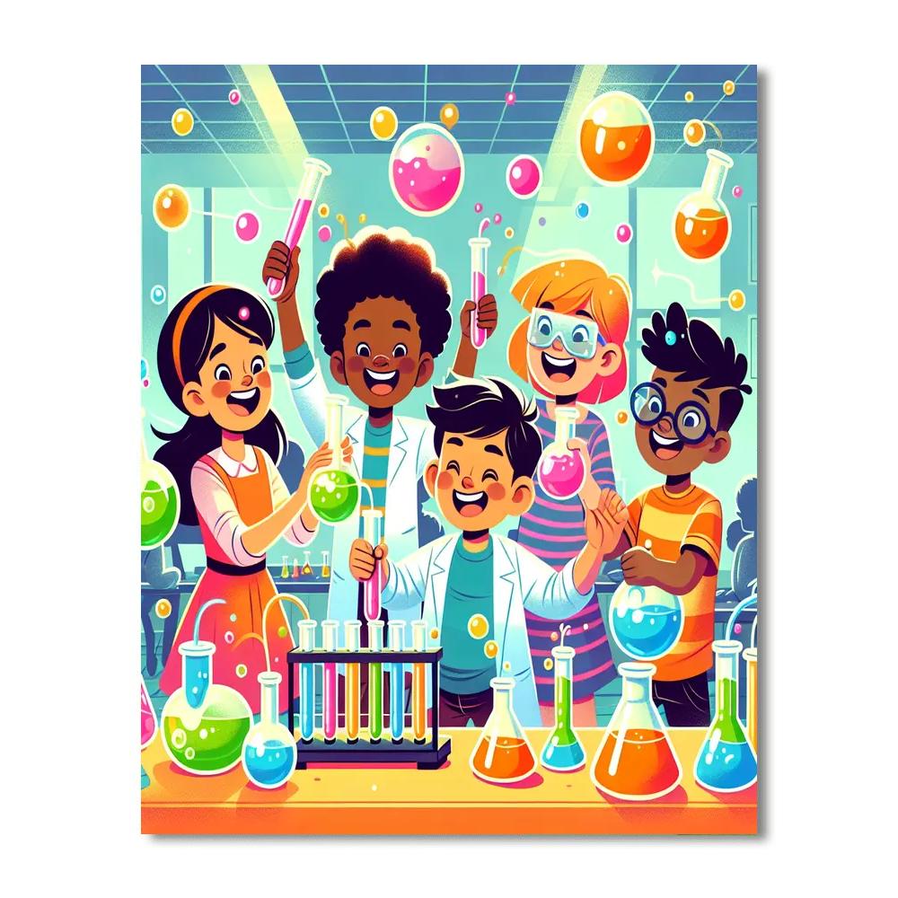 Super Science Fun Painting Number Kit