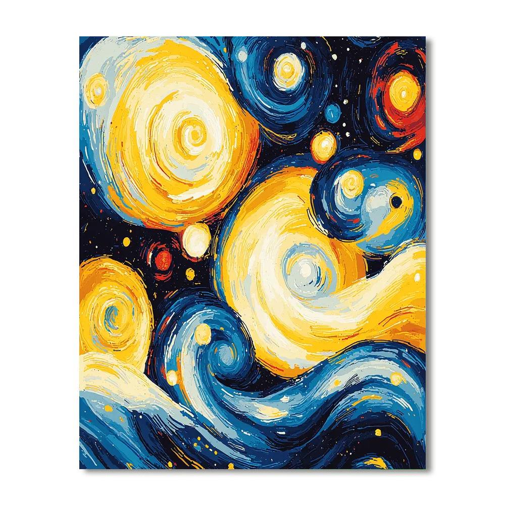 Jean-Michel Basquiat Inspired Cosmic Thoughts  Paint By Numbers Kits