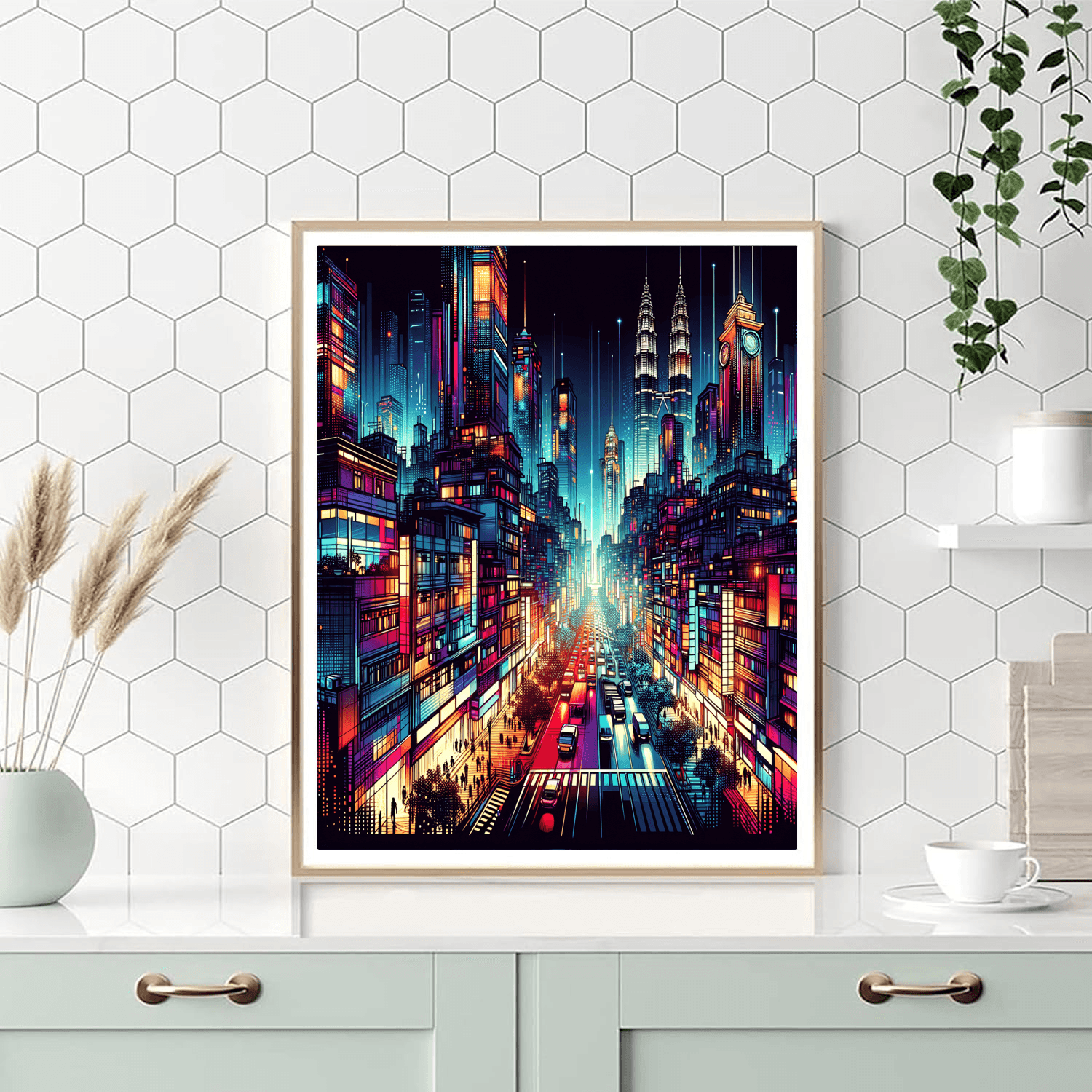 Urban Nightscape Melody Paint By Number