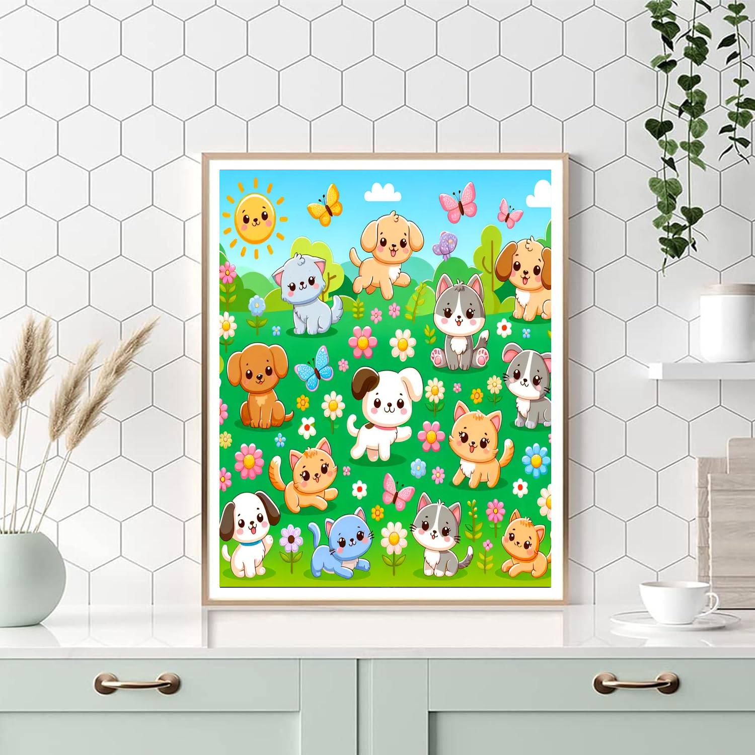 Cuddly Friends Numbered Painting Kits