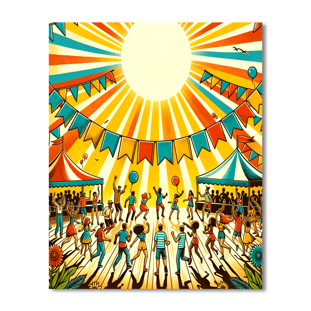 Summer Festival Painting By Numbers Kit