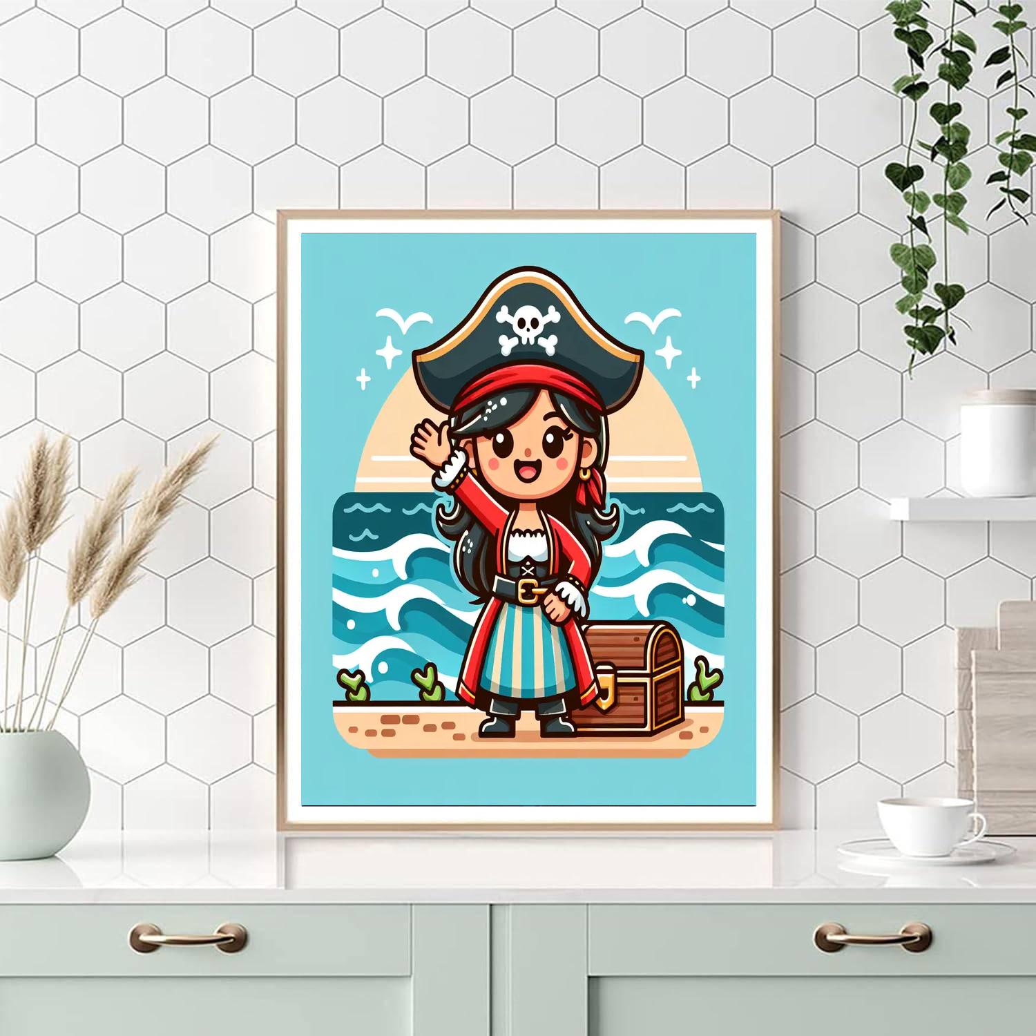 Charming Pirate Painting Number Kit